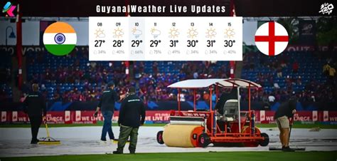 IND vs ENG Semi Final, Guyana Weather Live Updates: Rain .